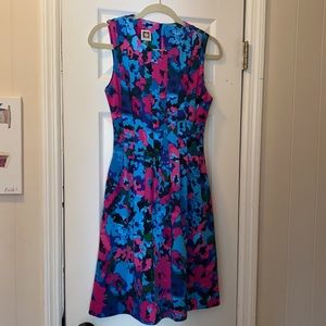 Anne Klein Multi-colored floral dress—flattering!